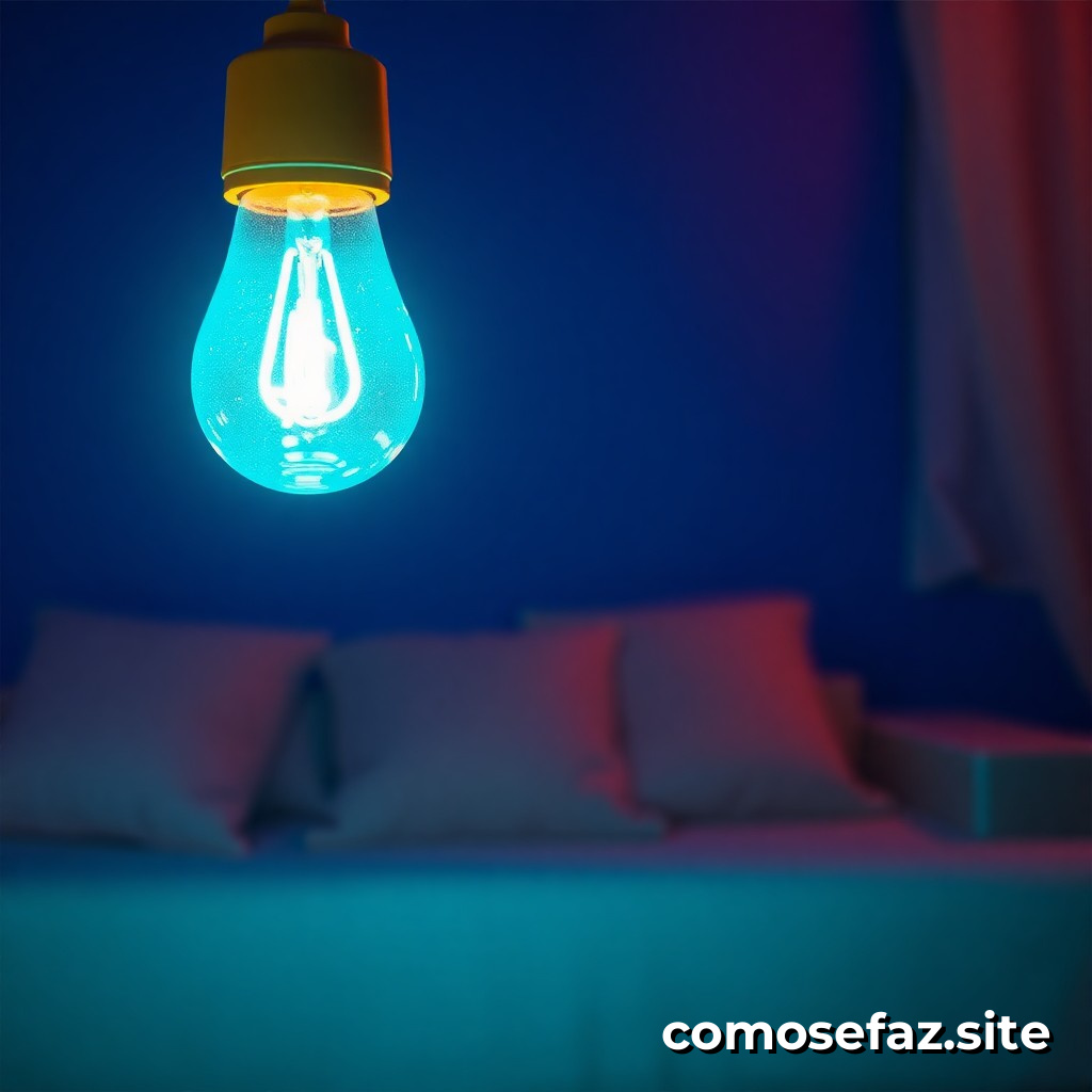 Trocando uma lâmpada incandescente por uma LED em minha casa