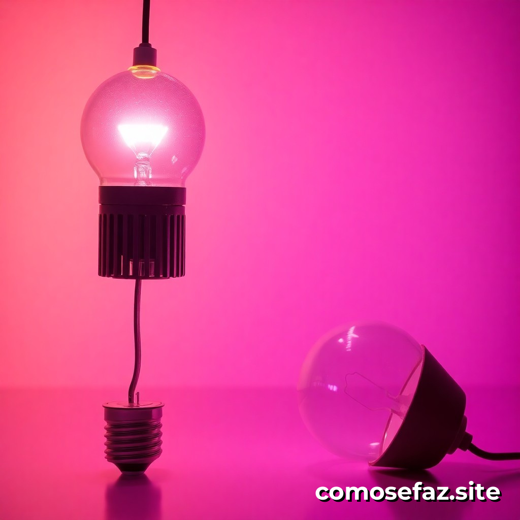 Trocando uma Lâmpada Incandescente por uma LED sem Ficar Perdido